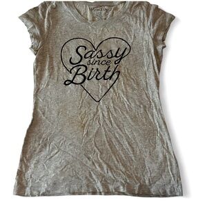 Wound Up Gray 'Sassy Since Birth' Tee